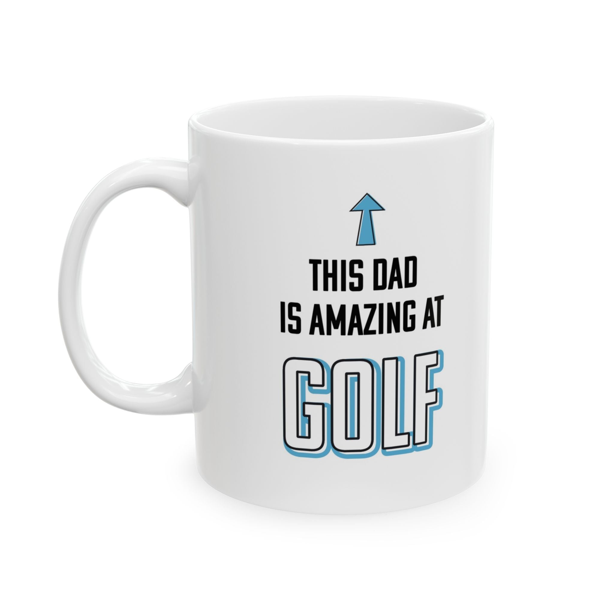 This dad is an amazing at golf!