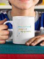 add coffee, code - developer style mug