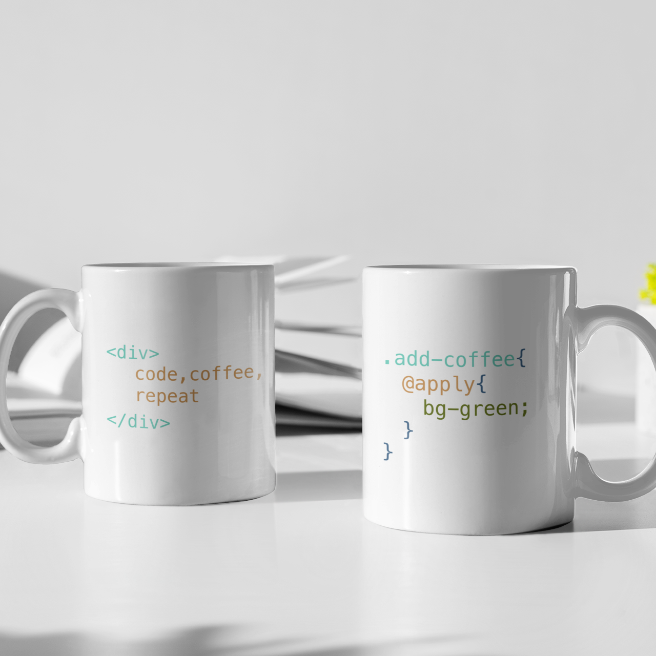 Code & Caffeine Bundle – 2 Mug Set for Developers